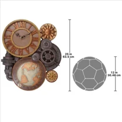 Design Toscano Gears Of Time Sculptural Wall Clock: Large -Design Toscano GUEST 4cb1720c 9291 4457 9674 d8e7e6179768