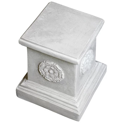 Design Toscano English Rosette Garden Sculptural Plinth: Large 7 Design Toscano English Rosette Garden Sculptural Plinth: Large - Image 5