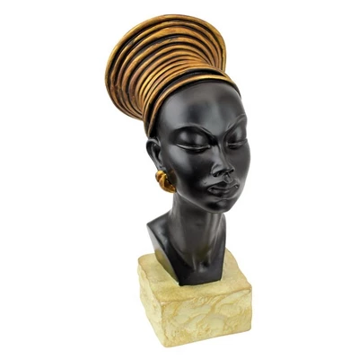 Design Toscano Nubian Kandake Sculptural Bust 3 Design Toscano Nubian Kandake Sculptural Bust