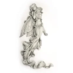 Design Toscano Brianna The Summer Breeze Fairy Wall Sculpture - Off-White
