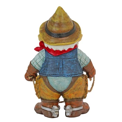 Design Toscano Country Cowboy Klaus Garden Gnome Statue 5 Design Toscano Country Cowboy Klaus Garden Gnome Statue - Image 3