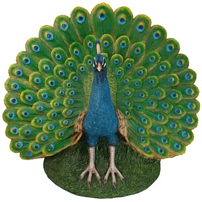 Design Toscano Peacock Plumage Garden Statue - Multicolored 4 Design Toscano Peacock Plumage Garden Statue - Multicolored - Image 2