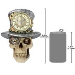 Design Toscano Steampunk Mad Hatter Skull Sculptural Wall Clock -Design Toscano GUEST 55f94017 0585 4908 a96a ccba1d01a1c7