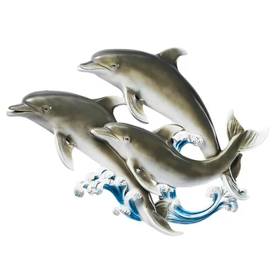 Design Toscano The Good Seas Dolphin Wall Sculpture 3 Design Toscano The Good Seas Dolphin Wall Sculpture