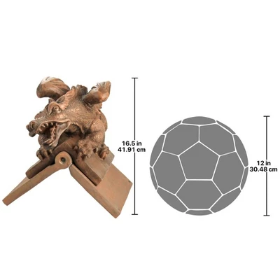 Design Toscano Apex, The Winged Dragon Sculptural Roof Cresting 7 Design Toscano Apex, The Winged Dragon Sculptural Roof Cresting - Image 5