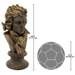 Design Toscano Ludwig Van Beethoven Sculptural Composer Bust 13 Design Toscano Ludwig Van Beethoven Sculptural Composer Bust -Design Toscano GUEST 59431374 5a5f 46bf b5ac a4117d57a8f5
