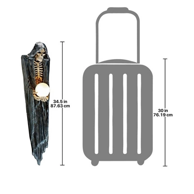 Design Toscano The Grim Reaper Illuminated Wall Sculpture 4 Design Toscano The Grim Reaper Illuminated Wall Sculpture - Image 2