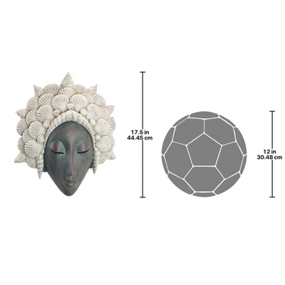 Design Toscano The Seashell Maiden Mermaid Wall Sculpture: Set Of Two 4 Design Toscano The Seashell Maiden Mermaid Wall Sculpture: Set Of Two - Image 2