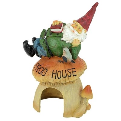 Design Toscano Gnome Frog House Garden Statue - Multicolored 3 Design Toscano Gnome Frog House Garden Statue - Multicolored
