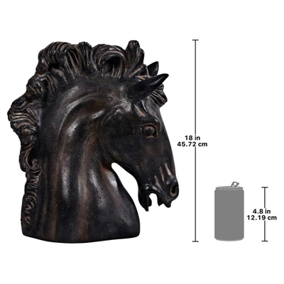 Design Toscano Magnificent Stallion Equestrian Horse Head Bust Statue 10 Design Toscano Magnificent Stallion Equestrian Horse Head Bust Statue - Image 8