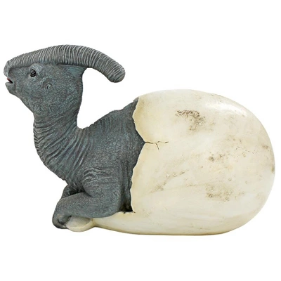 Design Toscano Prehistoric Parasaurolophus Dinosaur Egg Hatchling Garden Statue 5 Design Toscano Prehistoric Parasaurolophus Dinosaur Egg Hatchling Garden Statue - Image 3