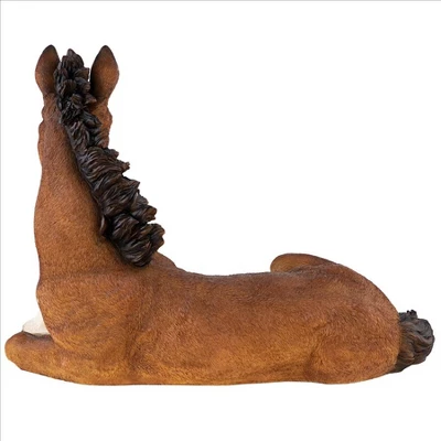 Design Toscano Relaxing Pony Horse Foal Statue 7 Design Toscano Relaxing Pony Horse Foal Statue - Image 5