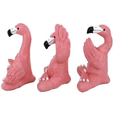 Design Toscano The Zen Of Pink Flamingos Yoga Garden Statues: Large 7 Design Toscano The Zen Of Pink Flamingos Yoga Garden Statues: Large - Image 5