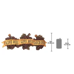 Design Toscano Live-Love-Laugh Wall Sculpture -Design Toscano GUEST 6c532c82 f1a0 41a3 aa59 aafcb422c8e9