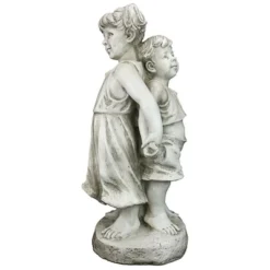 Design Toscano Back To Back Brother And Sister Garden Children Statue