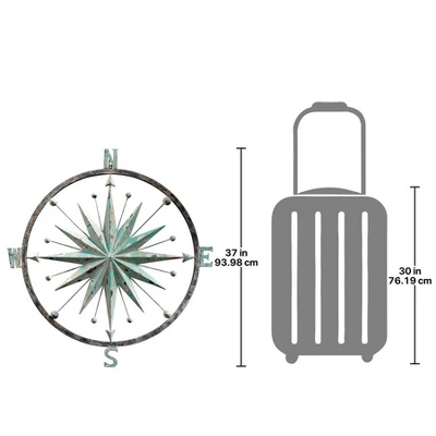 Design Toscano Rose Of The Winds Compass Rose Wall Sculpture 4 Design Toscano Rose Of The Winds Compass Rose Wall Sculpture - Image 2