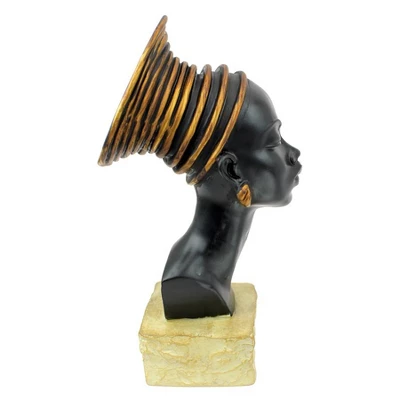 Design Toscano Nubian Kandake Sculptural Bust 7 Design Toscano Nubian Kandake Sculptural Bust - Image 5