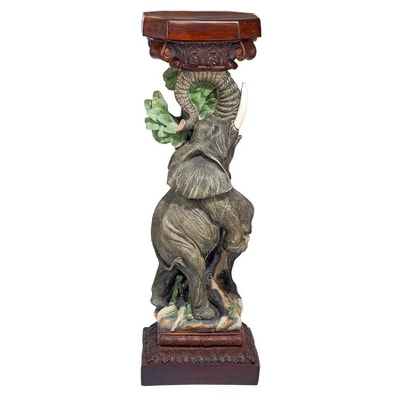 Design Toscano The Elephant's Triumph Sculptural Pedestal 7 Design Toscano The Elephant's Triumph Sculptural Pedestal - Image 5
