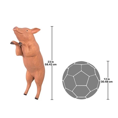 Design Toscano Hop Over Hog, Giant Pig Sculpture 7 Design Toscano Hop Over Hog, Giant Pig Sculpture - Image 5