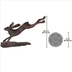 Design Toscano Leaping Hare, Jumping Rabbit Cast Bronze Garden Statue 8 Design Toscano Leaping Hare, Jumping Rabbit Cast Bronze Garden Statue -Design Toscano GUEST 781f990b 4a05 41a7 9838 4653bcb6dd9e