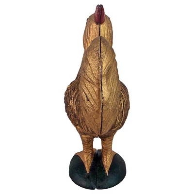 Design Toscano Canterbury Tales Chanticleer Rooster Cast Iron Mechanical Bank 6 Design Toscano Canterbury Tales Chanticleer Rooster Cast Iron Mechanical Bank - Image 4