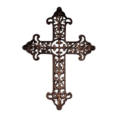 Design Toscano Fleur De Lis Cross 3 Design Toscano Fleur De Lis Cross