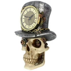 Design Toscano Steampunk Mad Hatter Skull Sculptural Wall Clock -Design Toscano GUEST 7bdbed59 c2dc 4989 9c39 54af96a96dca