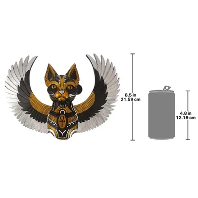 Design Toscano Goddess Bastet, Winged Protector Of The People Cat Wall Sculpture 8 Design Toscano Goddess Bastet, Winged Protector Of The People Cat Wall Sculpture - Image 6