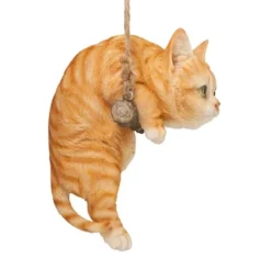 Design Toscano Orange Tabby Kitty On A Perch Hanging Cat Sculpture - Multicolored -Design Toscano GUEST 7f26b59f 9535 48fe b31e 056dde5b4620