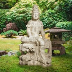 Design Toscano The Resting Goddess Guan-Yin Garden Statue