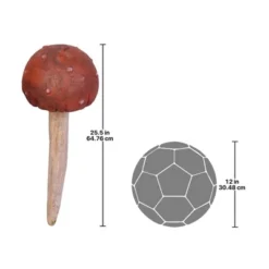 Design Toscano Garden Gnome Wild Mushroom Stake Collection: Button -Design Toscano GUEST 8159052b 5404 4e04 86fc 8f91abf8e725