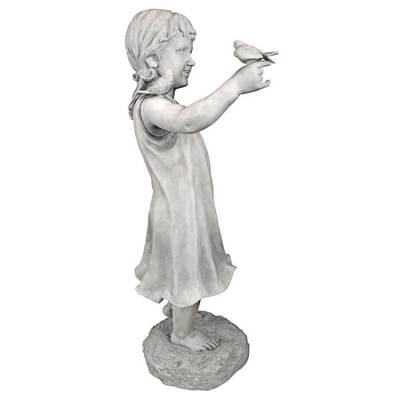 Design Toscano Mary Frances And Her Feathered Friends Garden Girl Statue 6 Design Toscano Mary Frances And Her Feathered Friends Garden Girl Statue - Image 4
