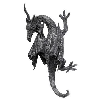 Design Toscano Horned Dragon Of Devonshire Wall Sculpture: Set Of Two 3 Design Toscano Horned Dragon Of Devonshire Wall Sculpture: Set Of Two