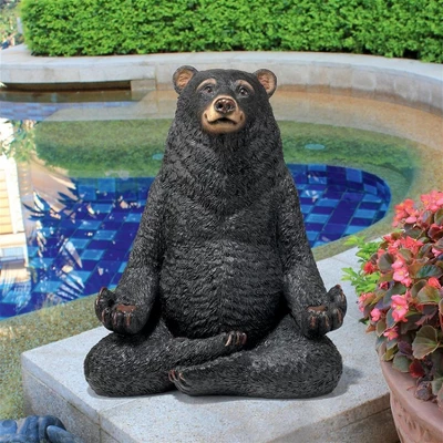 Design Toscano Being One With The Honey Zen Bear Statue 3 Design Toscano Being One With The Honey Zen Bear Statue