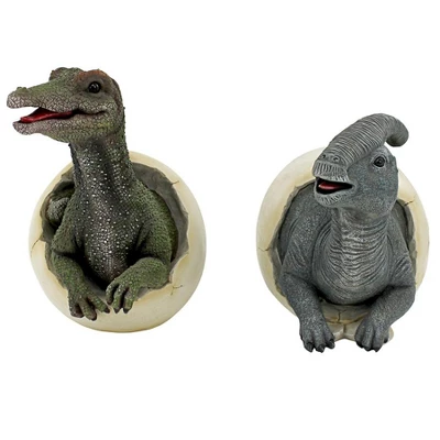 Design Toscano Prehistoric Dinosaur Egg Hatchling Garden Statues 4 Design Toscano Prehistoric Dinosaur Egg Hatchling Garden Statues - Image 2