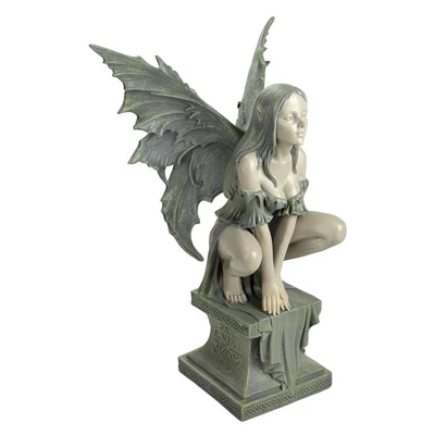 Design Toscano Celtic Inspired Fairy's Perilous Perch Garden Statue: Large 3 Design Toscano Celtic Inspired Fairy's Perilous Perch Garden Statue: Large