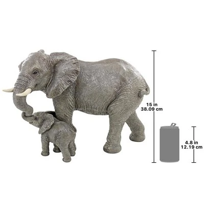 Design Toscano Herd Mentality Mother And Calf Elephant Statue 8 Design Toscano Herd Mentality Mother And Calf Elephant Statue - Image 6
