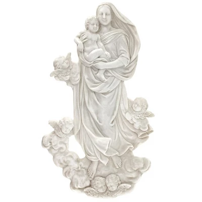 Design Toscano Raphael's Sistine Madonna Marble Resin Wall Sculpture 3 Design Toscano Raphael's Sistine Madonna Marble Resin Wall Sculpture