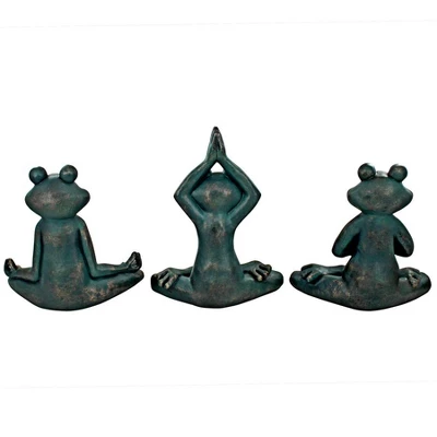 Design Toscano Relax, Renew And Ribbit Zen Garden Frog Statues 5 Design Toscano Relax, Renew And Ribbit Zen Garden Frog Statues - Image 3