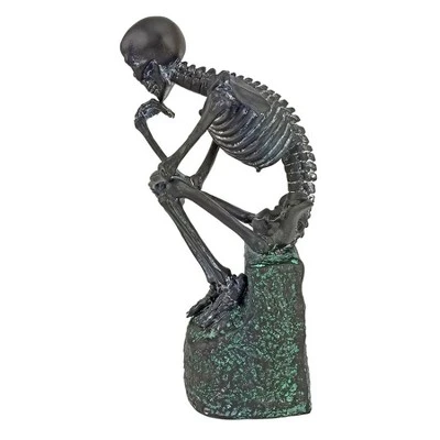 Design Toscano The Skeleton Thinker Statue 6 Design Toscano The Skeleton Thinker Statue - Image 4