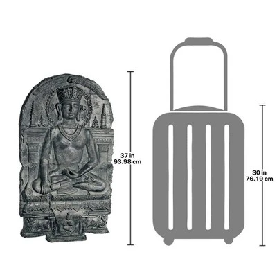 Design Toscano Earth Witness Buddha Sculptural Wall Frieze 4 Design Toscano Earth Witness Buddha Sculptural Wall Frieze - Image 2
