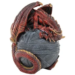 Design Toscano Dragon Protector Of The Celtic Orb Sculptural Box