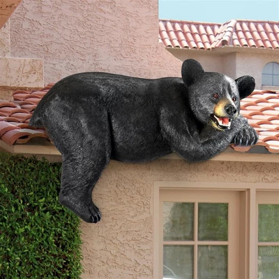 Design Toscano Lemont The Lovable Lounger Black Bear Statue 3 Design Toscano Lemont The Lovable Lounger Black Bear Statue