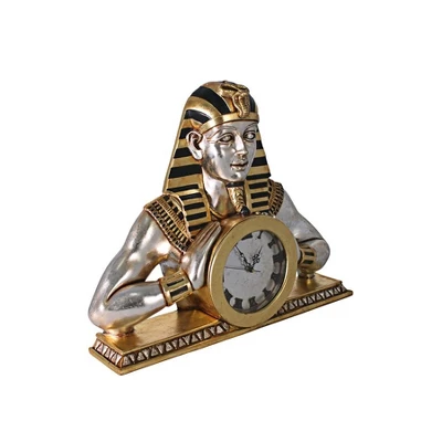 Design Toscano Temple Of Heliopolis: Egyptian Mantel Clock Statue 3 Design Toscano Temple Of Heliopolis: Egyptian Mantel Clock Statue