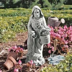 Design Toscano St. Fiacre, The Gardener's Patron Saint Statue