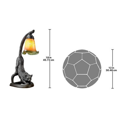 Design Toscano Crouching Cat, Flexing Feline Illuminated Sculpture 8 Design Toscano Crouching Cat, Flexing Feline Illuminated Sculpture - Image 6