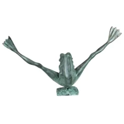 Design Toscano Crazy Legs, Leap Frog Bronze Garden Statue: Large -Design Toscano GUEST a3e5a24e e12e 41f0 93c0 9f060f23736a