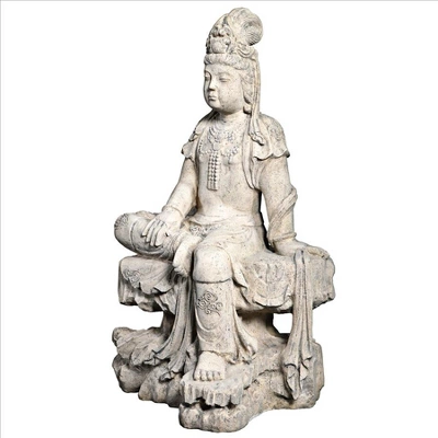 Design Toscano The Resting Goddess Guan-Yin Garden Statue 4 Design Toscano The Resting Goddess Guan-Yin Garden Statue - Image 2