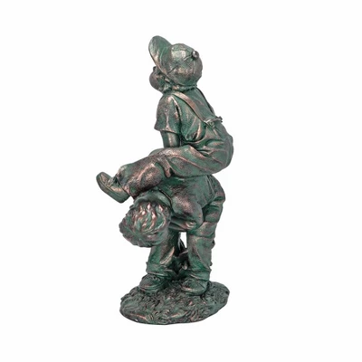 Design Toscano Leap Froggin Playing Boys Garden Statue 5 Design Toscano Leap Froggin Playing Boys Garden Statue - Image 3