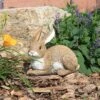 Design Toscano Bashful, The Bunny, Lying Down Garden Rabbit Statue - Brown -Design Toscano GUEST a4c9898f 245b 4713 98b9 914653922d51